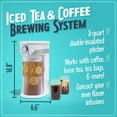 thumbnail image 2 of Nostalgia Café' Ice 3-Quart Iced Coffee and Tea Brewing System with Plastic Pitcher, White, 2 of 10