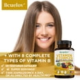 thumbnail image 3 of Bcuelov Vitamin B Complex Supplement, with 8 Complete Types of Vitamin B, 120 Vegetarian Capsules, 3 of 8