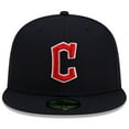 thumbnail image 2 of Men's New Era Navy Cleveland Guardians Road Authentic Collection On-Field 59FIFTY Fitted Hat, 2 of 6