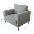 thumbnail image 7 of ACME Kyrene Recessed Arm Accent Chair in Light Grey, 7 of 7