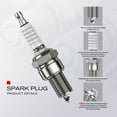thumbnail image 3 of TORCH LDK7RIU-11 Iridium Spark Plug Replace for NGK SILZKR7B11,Bosch 0242135548,Champion 9023 RER10WMPB4,Denso VXUH22I,OEM, 3 of 6