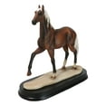 thumbnail image 3 of Equine Pride Flaxen Chestnut Horse With Fair Mane And Tail Figurine On Base, 3 of 10