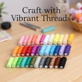 36 Prewound Sewing Machine Bobbins with Thread – 400 Yards Polyester ...