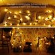 thumbnail image 5 of Guirnalda de luces LED para exterior, 9 m, 30 bombillas, IP44 resistente al agua, 3 bombillas de repuesto, 2200 K, ideal para Navidad, fiestas, bodas y decoración de interiores y exteriores en dormito, 5 of 5