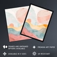 thumbnail image 2 of Artery8 Abstract Yorkshire Dales Park Sunset Watercolour Living Room Extra Large XL Wall Art Poster Print, 2 of 5