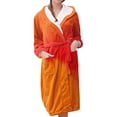 thumbnail image 1 of Jindong Robes en Peluche pour Femmes Robe Longue Chaude Tendance à Manches Longues Peignoir d'Hiver Pyjama Robes pour Femmes, 1 of 5