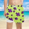 thumbnail image 2 of Baby Boy Swim Trunks Kids Toddler Boys Summer Beach Swim Shorts Coconut Print Lightweight Quick Dry Breathable Lined Swim Trunks Teen Bathing Suits Mint Green 7 Years, 2 of 4