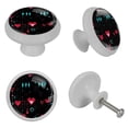 thumbnail image 4 of Valentine's Day Fluorescent Drawer Pulls with Screws - Round 4-Pack - Glow-in-the-Dark Knobs - Suitable for Cabinets, Wardrobes, Dressers - Furniture Decor - Door Handles, Drawer Hardware, 4 of 6