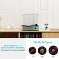 thumbnail image 4 of Tocadiscos cotsoco para vinilo Bluetooth de 3 velocidades, tamaño 3, 4 of 7