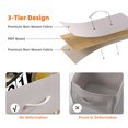 thumbnail image 6 of Eunos Wide Drawer Dresser with 5 Fabric Chest of Storage Cabinet Drawers for Living Room, Bedroom, Hallway, Ash Grey, 6 of 7