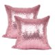 thumbnail image 1 of Fundas de almohada decorativas YOUR SMILE Pink Bling, 45 x 45 cm, paquete de 2, 1 of 8