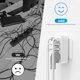 thumbnail image 5 of Adaptador de Enchufe 6 en 1 de 4000W/16A con USB-C PD 20W y 3 Puertos USB Sin Cable Compacto para Viaje, 5 of 7