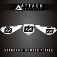 thumbnail image 2 of Attack Graphics Number Plate Backgrounds for Suzuki DR-Z 110 2005, 2 of 2