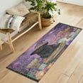thumbnail image 4 of Wobogo Witch Cat Bedside Long Rug Delicate and Soft Modern Indoor Area Decor Non Slip Carpet for Bed Room Corridor Entrance Balcony, 4 of 8