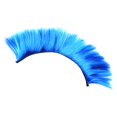 thumbnail image 4 of Peluca decorativa para casco, disfraz de cosplay, peluca de cresta de gallo para Halloween azul, 4 of 9