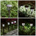 thumbnail image 4 of 10 Pack Solar Lights Outdoor Decorative, Solar Pathway Lights Outdoor, Solar Powered Garden Yard Lights for Walkway Sidewalk Driveway. (Brown, Cool White), 4 of 10