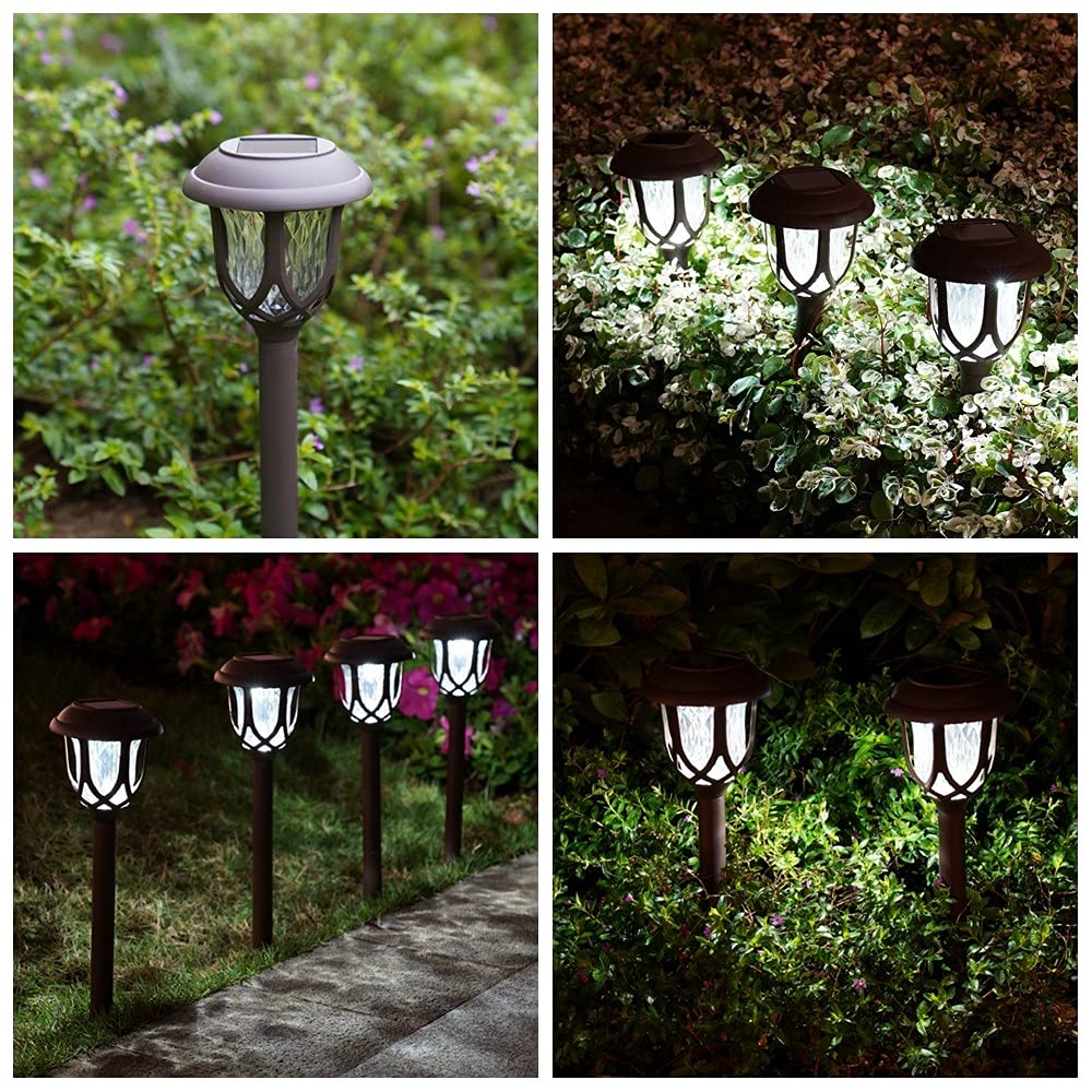 ExcMark Solar Pathway Lights, 10-Pack, Cool White photo 3