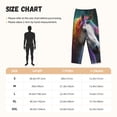 thumbnail image 3 of Honiee Colorful Haired White Horse for elegant Women's Lounge Pants and Pajama Pants, crafted for ultimate comfort in your sleepwear essentials-Large, 3 of 6