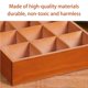 thumbnail image 3 of Caja De Almacenamiento De Madera Natural Elegante Con Múltiples Rejillas Tapa Transparente Caja De Almacenamiento Contenedor Organizador Para Joyería Pulsera Collar Noticed HA026656-01, 3 of 7