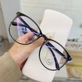 thumbnail image 4 of Anti-blue Glasses Retro Metal Frame Glasses Men And Women General Goggles ComfortableTransparent White, 4 of 5