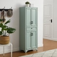 thumbnail image 2 of Crosley Furniture Tara Kitchen Storage Pantry in Distressed Seafoam Blue, 2 of 14