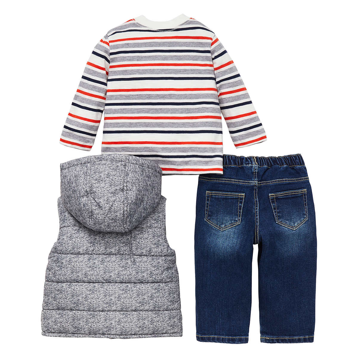 Little Me Boys' 2-Piece Camo Play Set - Henley Shirt & Jogger Pants Outfit