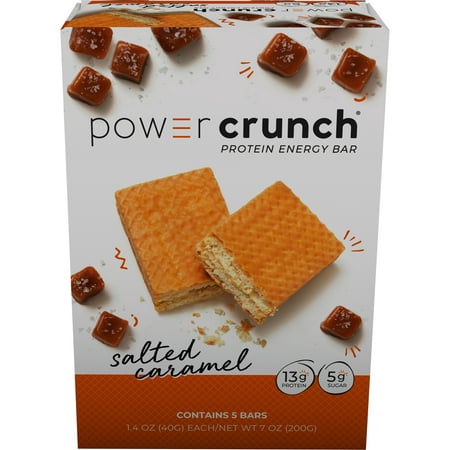 Power Crunch Protein Energy Bar, Salted Caramel, 13g Protein, 5