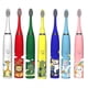 thumbnail image 2 of Cepillo de dientes eléctrico sónico para niños de 3 a 12 años, cuidado de limpieza de dientes, bacterias bucales, 6 cabezales de cepillo de repuesto, carga Usb, 2 of 5