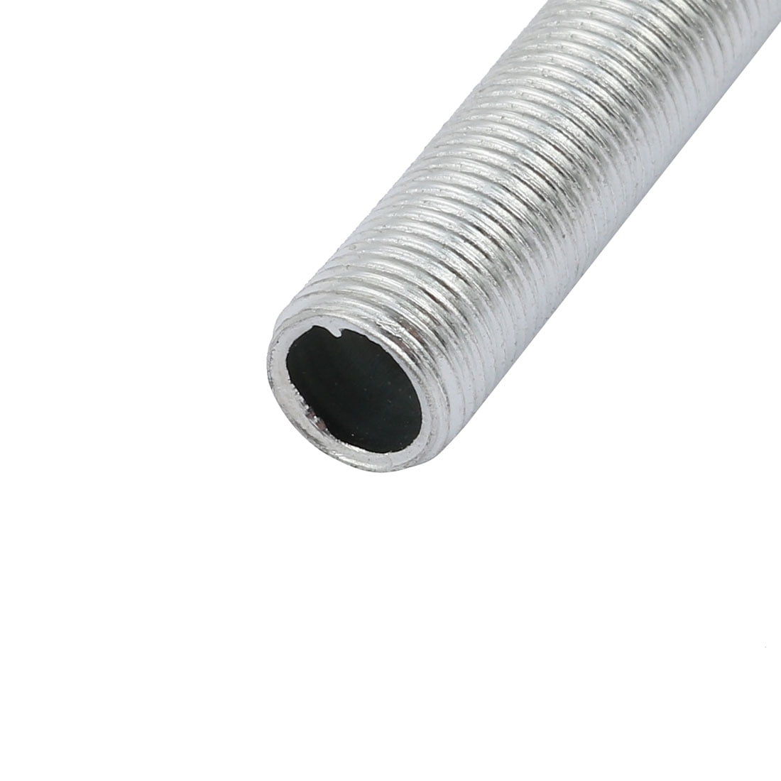 Metric M10 1mm Pitch Thread Zinc Plated Pipe Nipple Lamp Parts 190mm