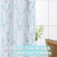 thumbnail image 5 of FairOnly Floral Kitchen Valance Curtain 54"x15" Farmhouse Light Filtering Window Drapes for Bathroom, Teal, 5 of 5