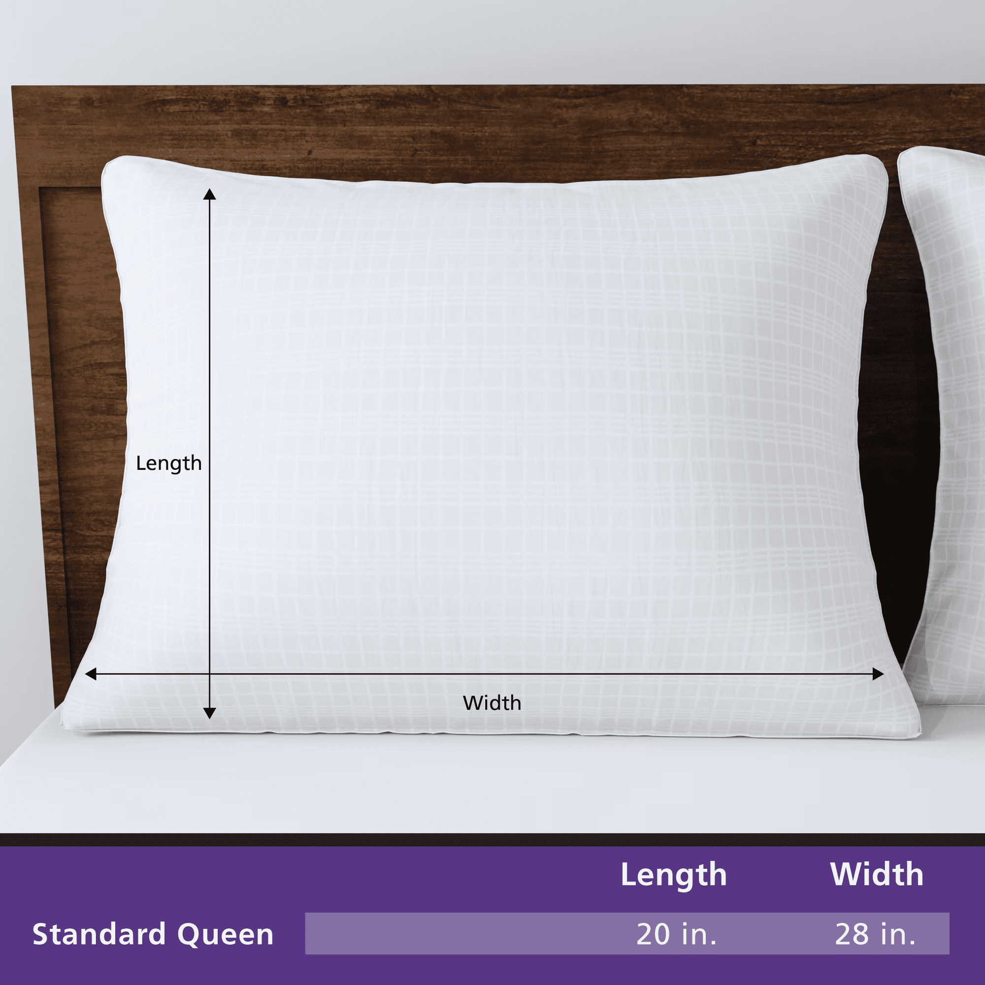Mainstays Comfort Complete Bed Pillow, Standard/Queen, 17oz