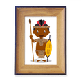 thumbnail image 1 of Tribe South Africa Cartoon Photo Frame Exhibition Display Art Desktop Painting, 1 of 3