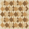 thumbnail image 1 of Ahgly Company Machine Washable Indoor Square Transitional Brown Gold Area Rugs, 8' Square, 1 of 7