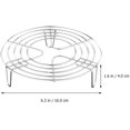 thumbnail image 2 of Support de Cuisson en Acier Inoxydable Support de Cuisson à Vapeur Insert Gâteau Rond (16x16x4cm), 2 of 5