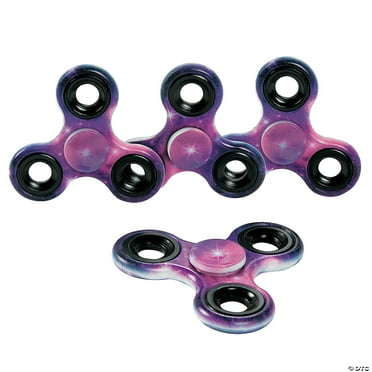 Fun Express Starry Galaxy Fidget Spinners - 4 Pieces