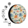 thumbnail image 4 of Sikiie Jungle Animals PVC Leather Spare Tire Wheel Cover Spare Tire Cover, for Car Truck SUV Camper Trailer Universal Fit(14-17in)-16 inch, 4 of 6