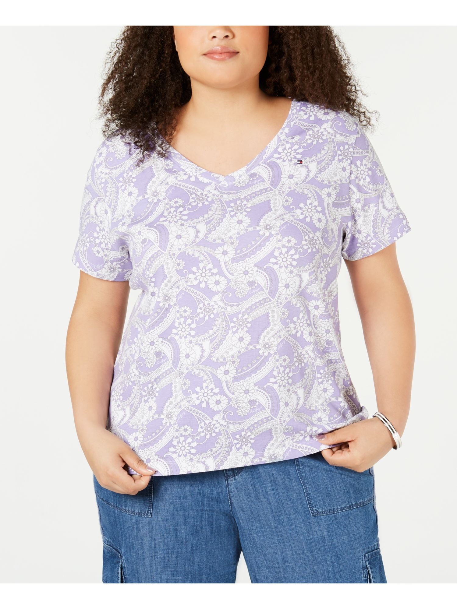 tommy hilfiger floral t shirt