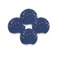 thumbnail image 7 of 13 Inch Round Placemats Set of 4, Navy Blue Christmas Non Slip Heat Insulation PP Table Mats, Xmas Snowflake Ball Winter Snowflake Washable Place Mats for Kitchen Dining Party Table Decor, 7 of 7