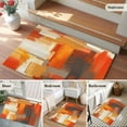 thumbnail image 6 of Rectangle Area Rug 2x3ft,Orange Gradient Graffiti Art Washable Carpet Non-Slip Runner Accent Rugs Indoor Floor Mat for Bedroom Living Room Decor,Abstract Geometric Seamless, 6 of 9