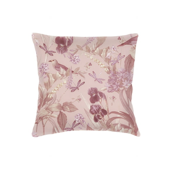 Tropical Paradise Pink Linen Pillow 20x20 20x20 / Down