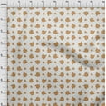 thumbnail image 4 of oneOone Velvet Orange Fabric Floral Craft Projects Decor Fabric Printed By The Yard 58 Inch Wide, 4 of 4