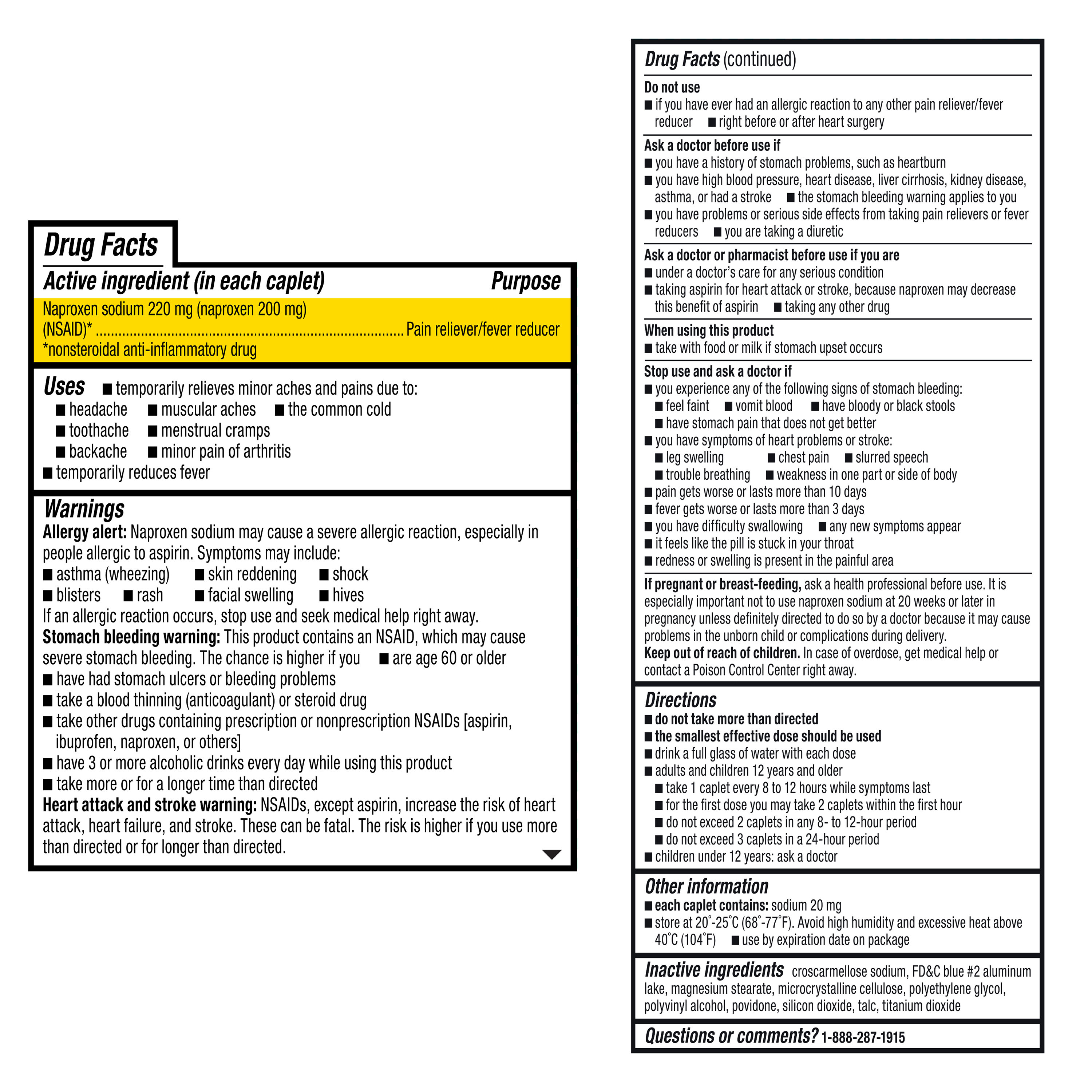 Tabletas Equate de naproxeno sódico para alivio del dolor todo el día, 220 mg, 200 unidades, comparar con ingrediente activo de tabletas Aleve 7