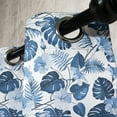thumbnail image 2 of Ambesonne Hawaii Grommet Curtain Single Panel, Arecaceae Branch Summer, 50"x60", Cobalt Blue Pale Blue, 2 of 5