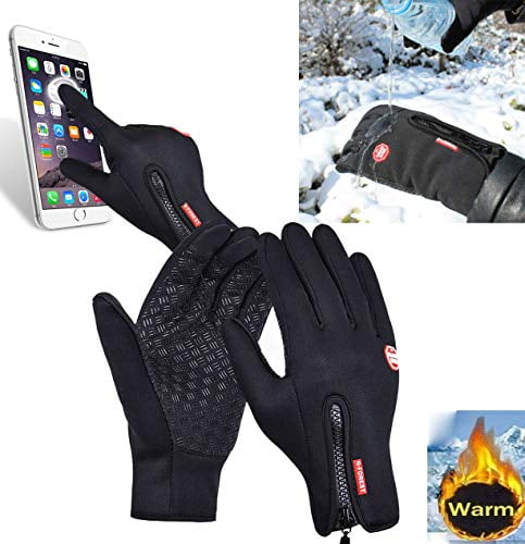 Winter Touch Screen Warm Gloves for Cycling, Amazing Thermala Premium Thermal Windproof Gloves, Outdoor Sports (Medium) Black