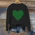 thumbnail image 4 of Women's St Patrick's Day Shamrock Sweatshirt Irish Shirts Pullover Top Cute Long Sleeve Holiday Outfit & Gift, 4 of 6