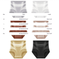 thumbnail image 2 of ZNQHFRE 6 Pcs Women High Waist Briefs, Thin Ice Silk Non-Marking Breathable Abdominal Panties P M, 2 of 2