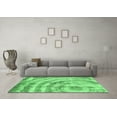 thumbnail image 3 of Ahgly Company Indoor Rectangle Abstract Emerald Green Modern Area Rugs, 2' x 3', 3 of 4