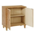 thumbnail image 6 of GDF Studio Storage Accent Cabinet with 2-Door for Living Room Bedroom Dining, Adjustable Shelf, Brown, 6 of 8