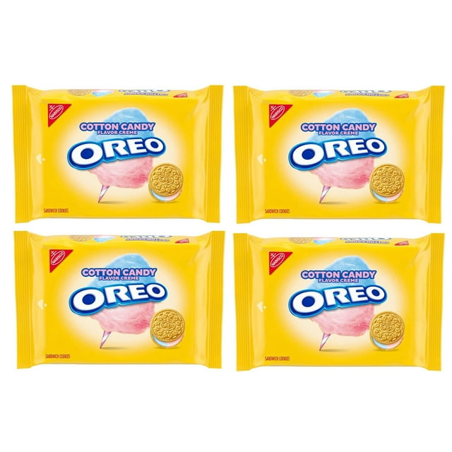 OREO Cotton Candy Sandwich Cookies Limited Edition 12.2 oz 4 Pack