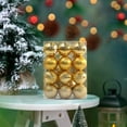 thumbnail image 5 of 24-Pack Christmas Ornament Balls 1.57x1.57in, Multicolor Tree Hanging Decor Set Gift Box with Hooks for Party Holiday Decoration(), 5 of 6